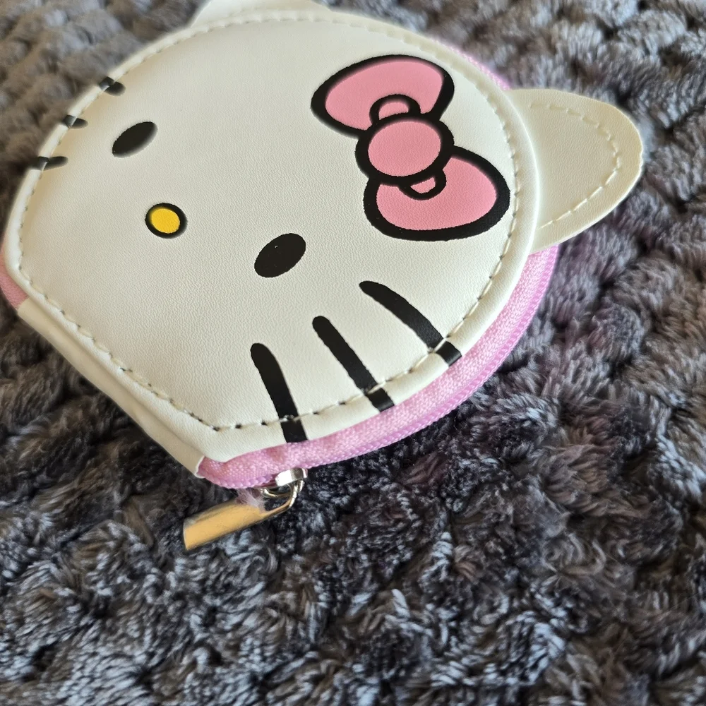 new Hello Kitty Sanrio Manicure Set Nail Set Tools 7 Piece Zip Pouch Purse - Picture 6 of 8
